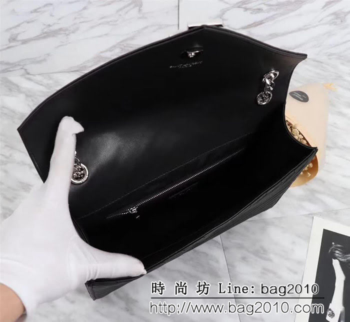 YSL聖羅蘭 經典款 互扣式金屬YSL標誌 原版南非皮肩背包 26588 YAS1020